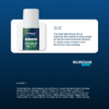 Infographic for Nurovia Labs Pain Relief Roll-On featuring the product bottle inside a white text box, set against a dark blue background. Text outlines how its fast-absorbing formula channels the instant cooling power of menthol and botanical extracts to rapidly ease stubborn joint discomfort and swelling. Ingredients include the following: Natural Menthol, Aloe Badbadensis Leaf Extract, Arnica Montana Extract, Boswellia Serrata Extract, Camphor, Carbomer, Chondroitin Sulfate, Ethylhexylglycerin, Ganoderma Lucidum (Reishi Mushroom) Extract, Glucosamine Sulfate, Glyerin, Ilex Paraguarensis Extract, Isopropyl Alcohol, Methylsulfonylmethane, Peppermint Oil, Phenoxyethanol, Polysorbate 20, Propylene Glycol, Purified Water, Triethanolamine.